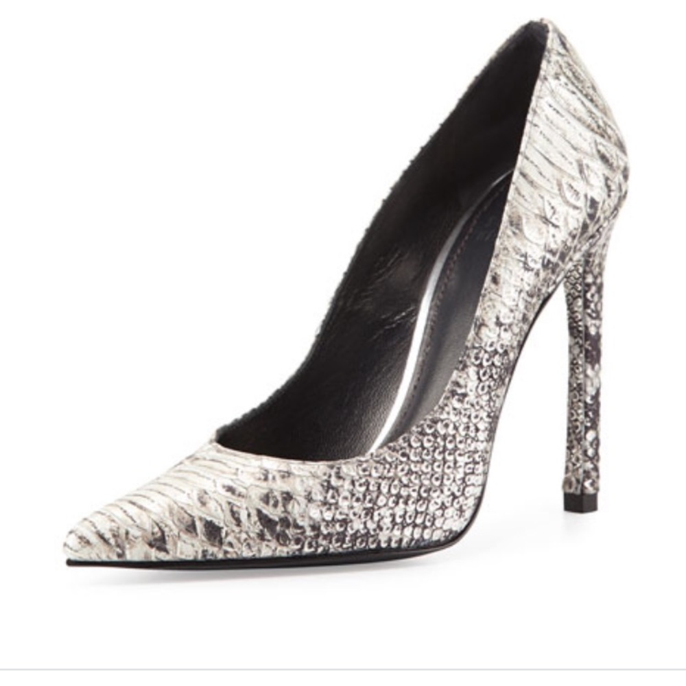 Stuart Weitzman Queen Metal Tipped Python Pumps, 8 - image 2